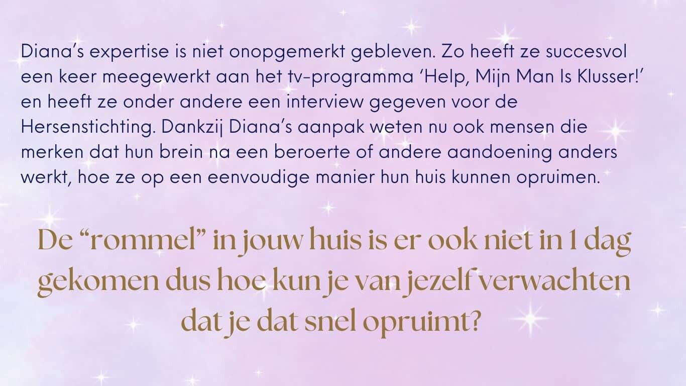 opruimen zonder stress