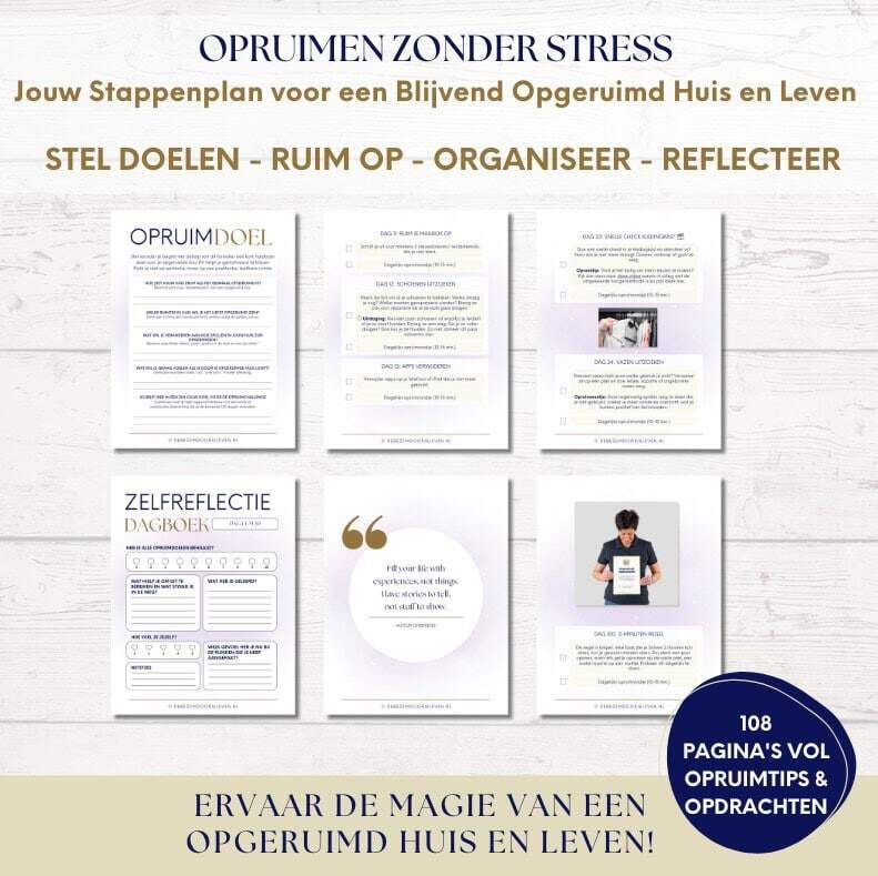 opruimen zonder stress