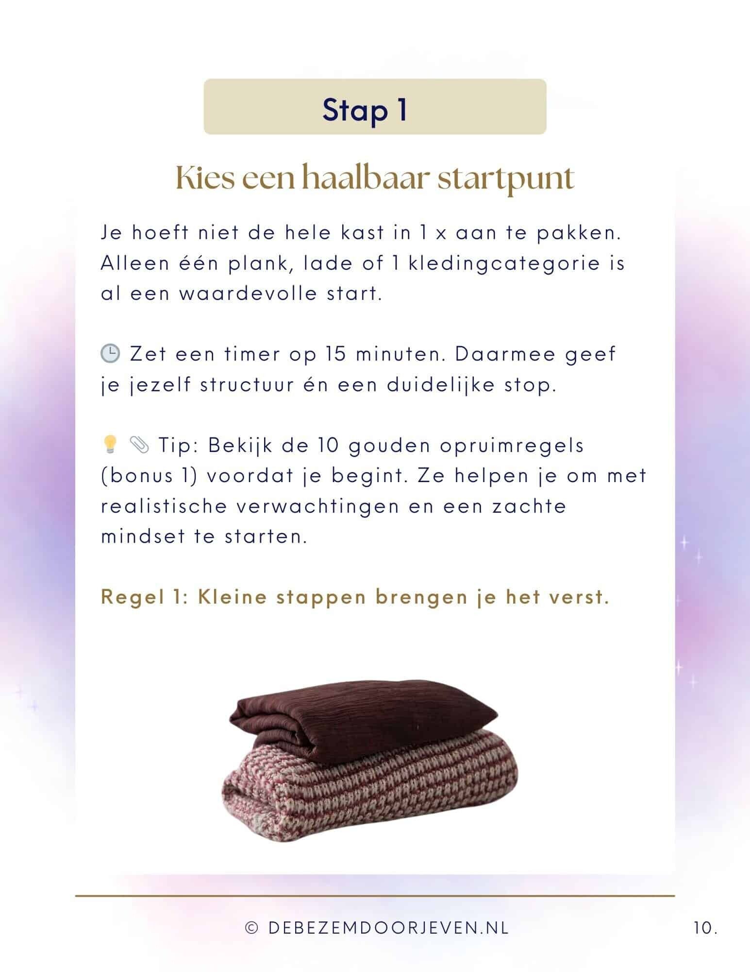 kledingkast opruimen in 9 stappen