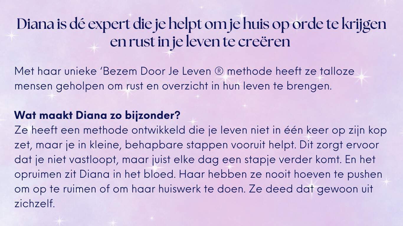 opruimen zonder stress