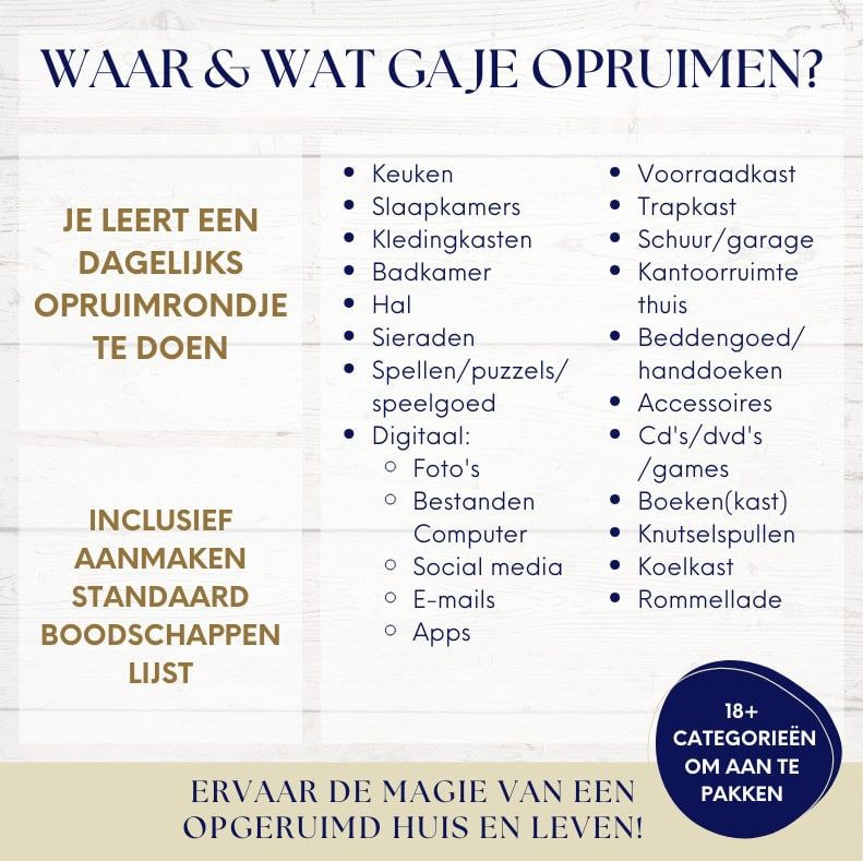 ontspullen stappenplan